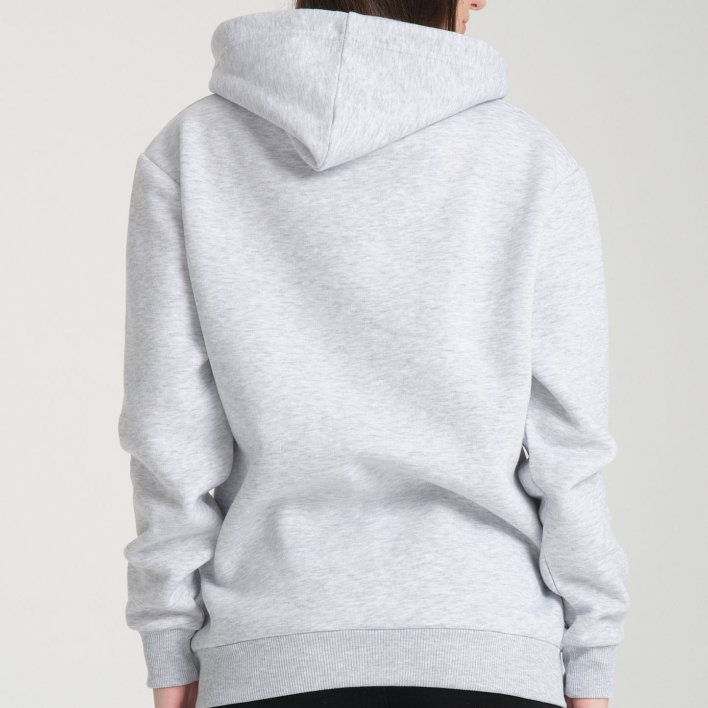 Felpa con Cappuccio e Cerniera Snow Melange - Interno Felpato - Felpa 40 Donna