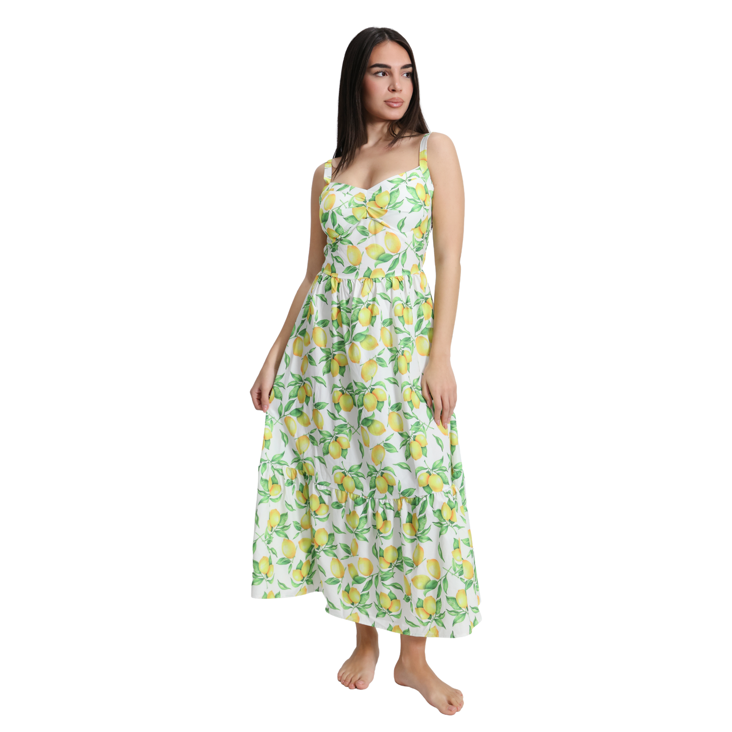 Vestito lungo con spallina larga in diverse fantasie - VEST191