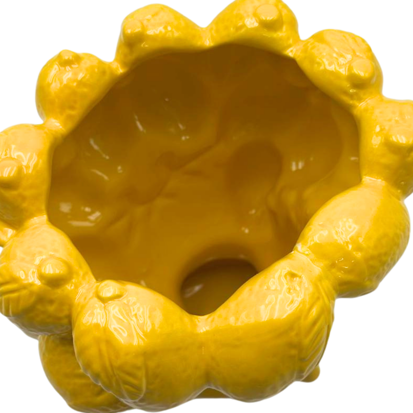 Testa di Moro in Ceramica Gialla Maxi 27 cm - Vaso Decorazione Siciliana | SF196