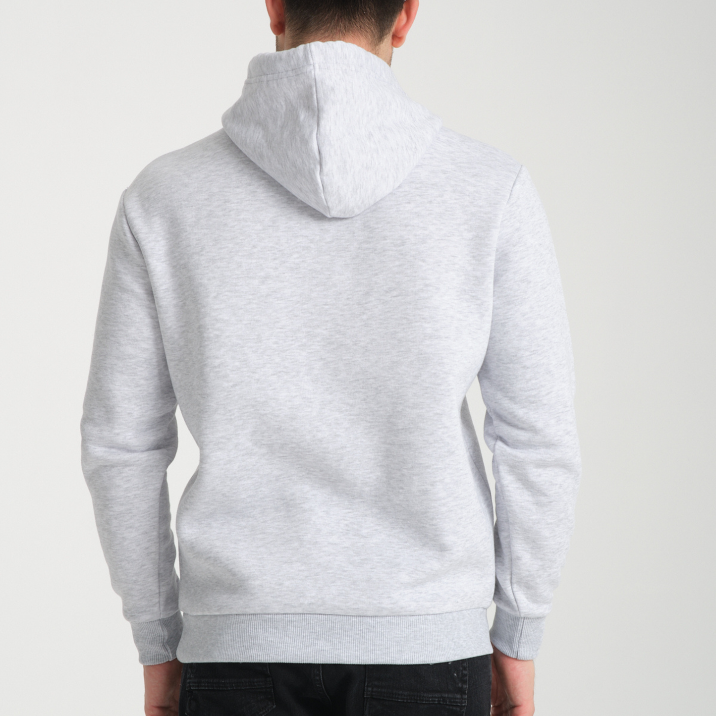 Felpa con Cappuccio Hoodie Capri Snow Melange – Interno Felpato - Felpa 23