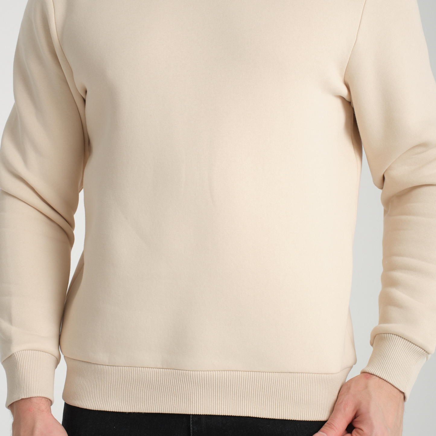 Felpa Butter Yellow Girocollo - Interno Felpato - Felpa 38