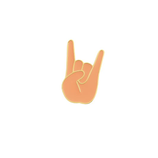 Spilla con gestualità napoletana – “A’ Corna” (Gesto Scaramantico / Rock) – Rappresentazione degli aforismi e delle espressioni tipiche italiane – #85