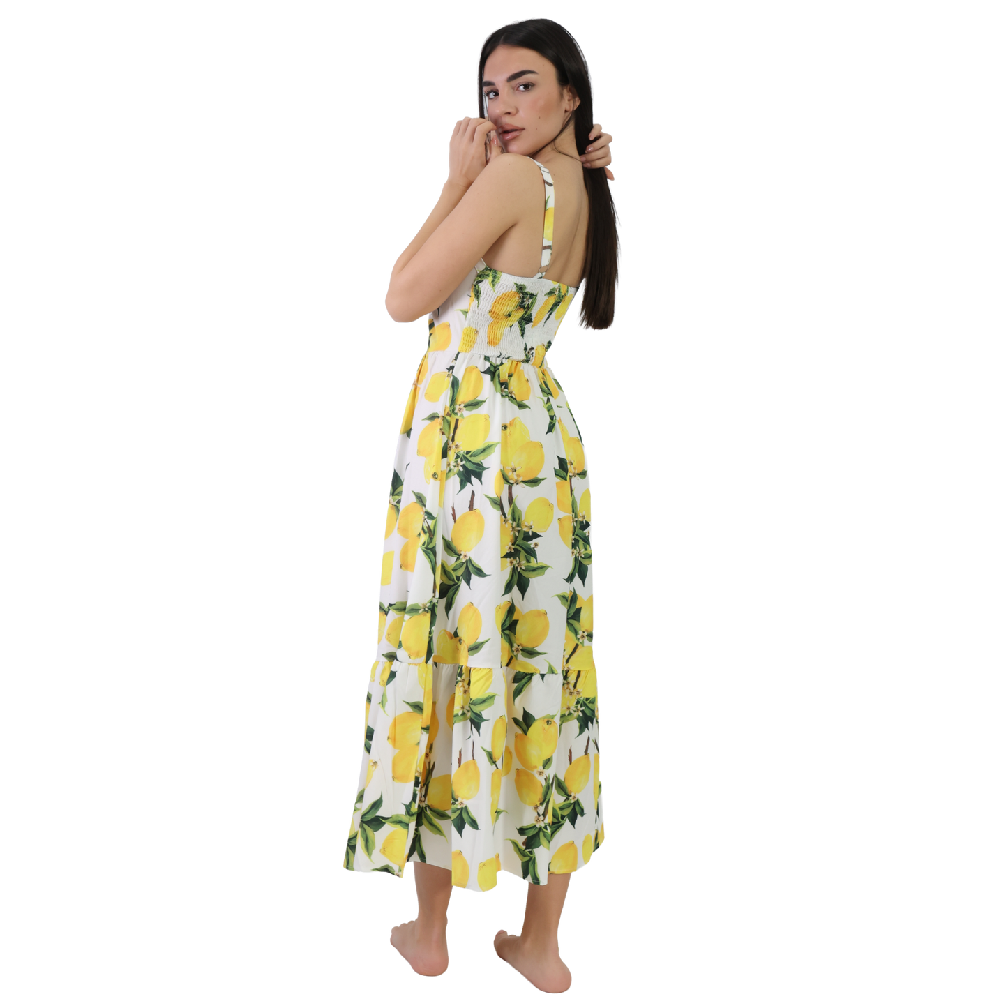 Vestito lungo con spallina larga in diverse fantasie - VEST191