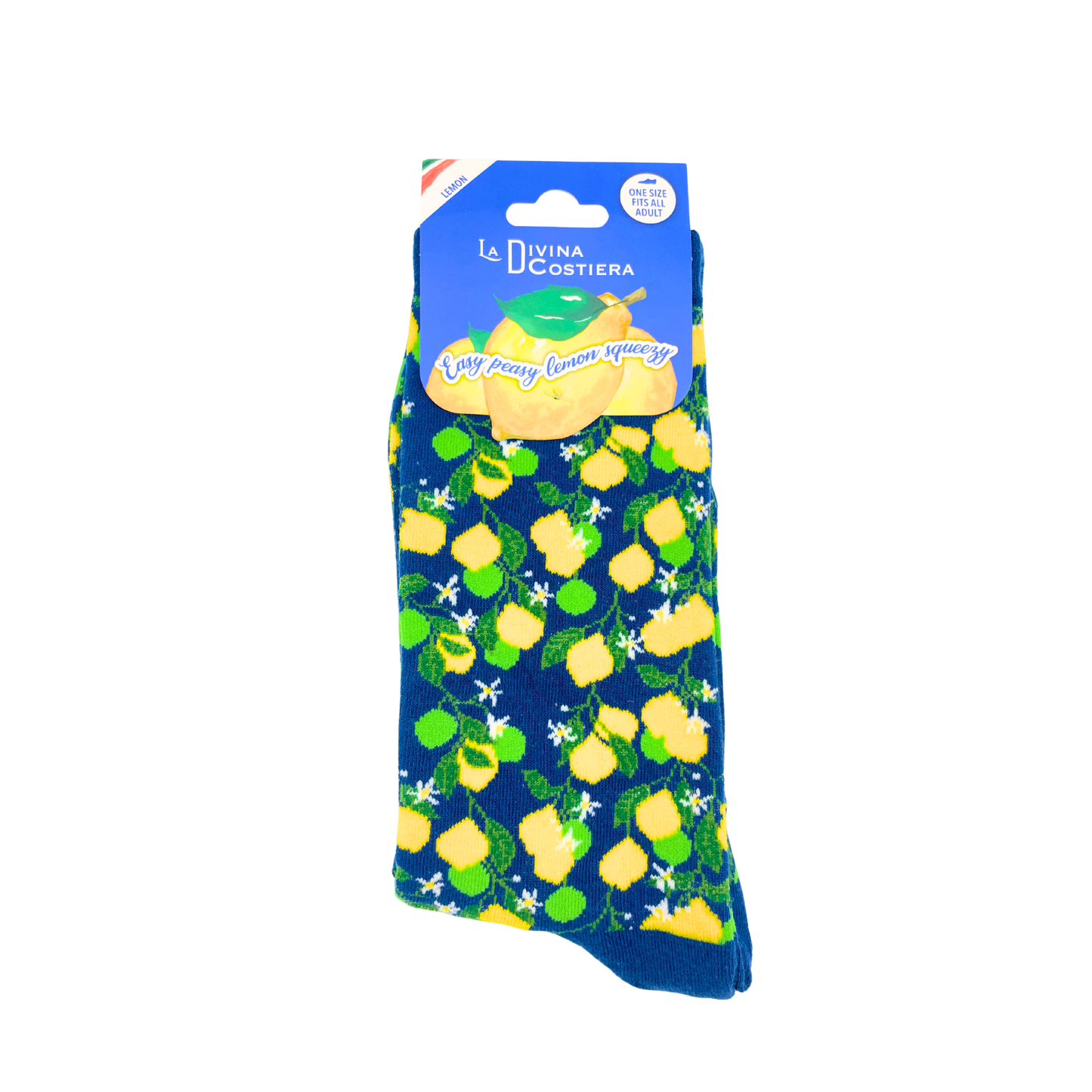 Calzini in Cotone Elasticizzato Calz 6 - Limoni 9 Dark Blue