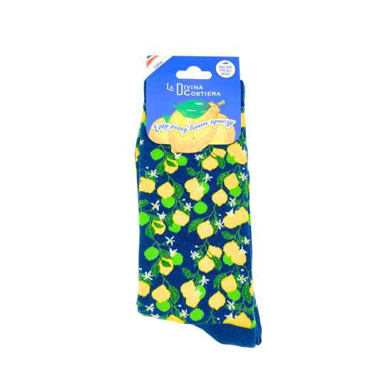 Calzini in Cotone Elasticizzato Calz 6 - Limoni 9 Dark Blue