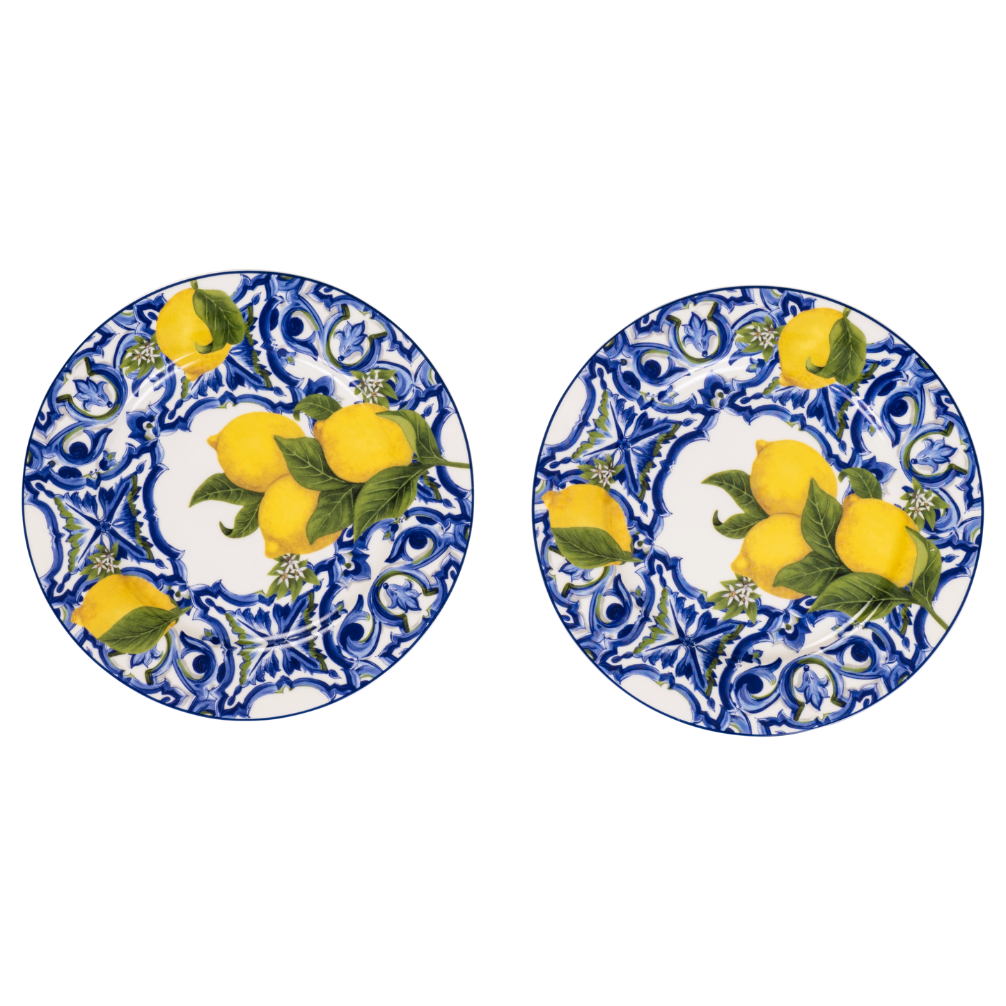 Box Ceramica luxury Lemons - 2 plates 19 cm