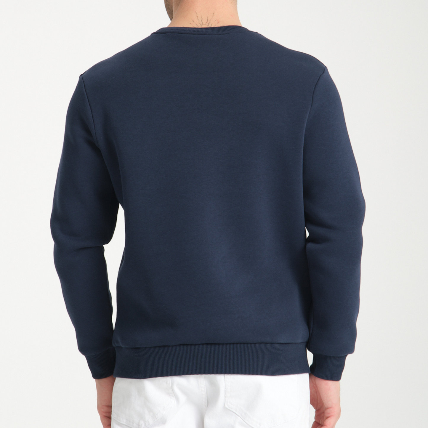 Felpa Girocollo Capri Blu Navy - Interno Felpato - Felpa 42