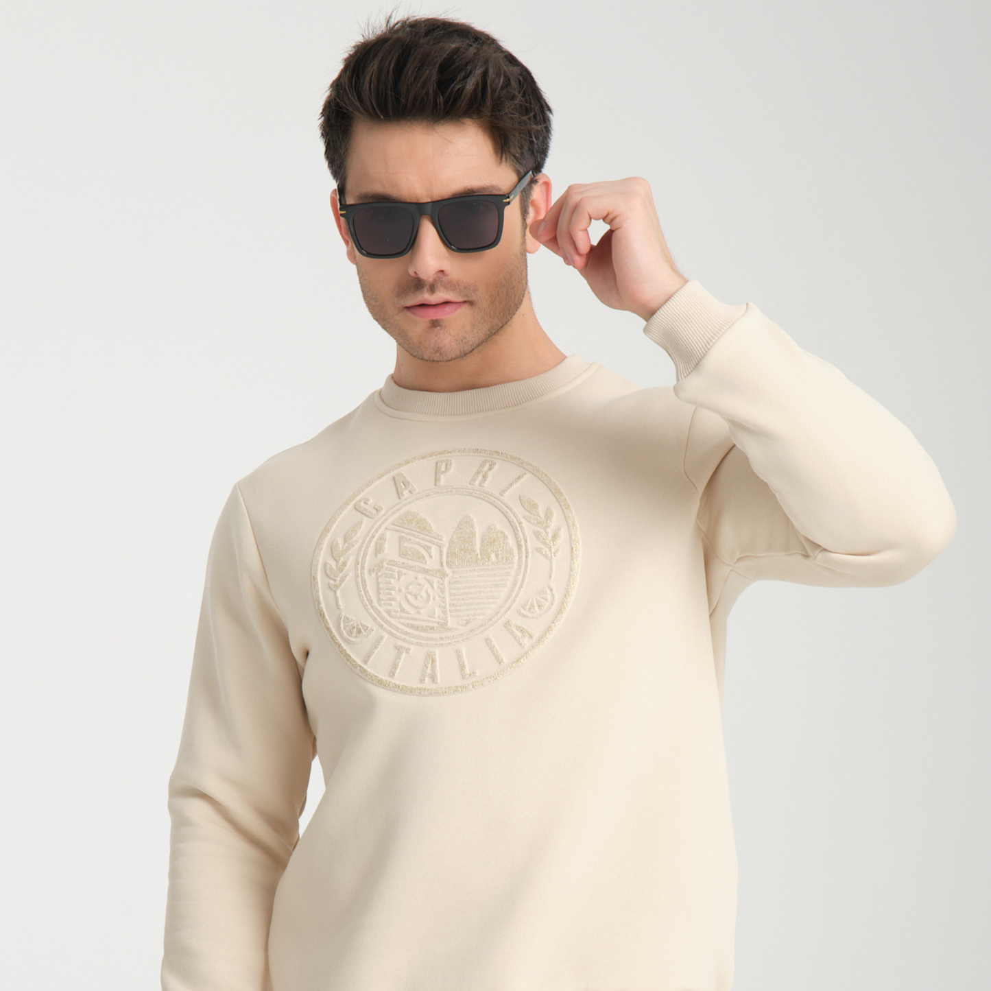 Felpa Girocollo Capri Yellow Butter - Interno Felpato - Felpa 42