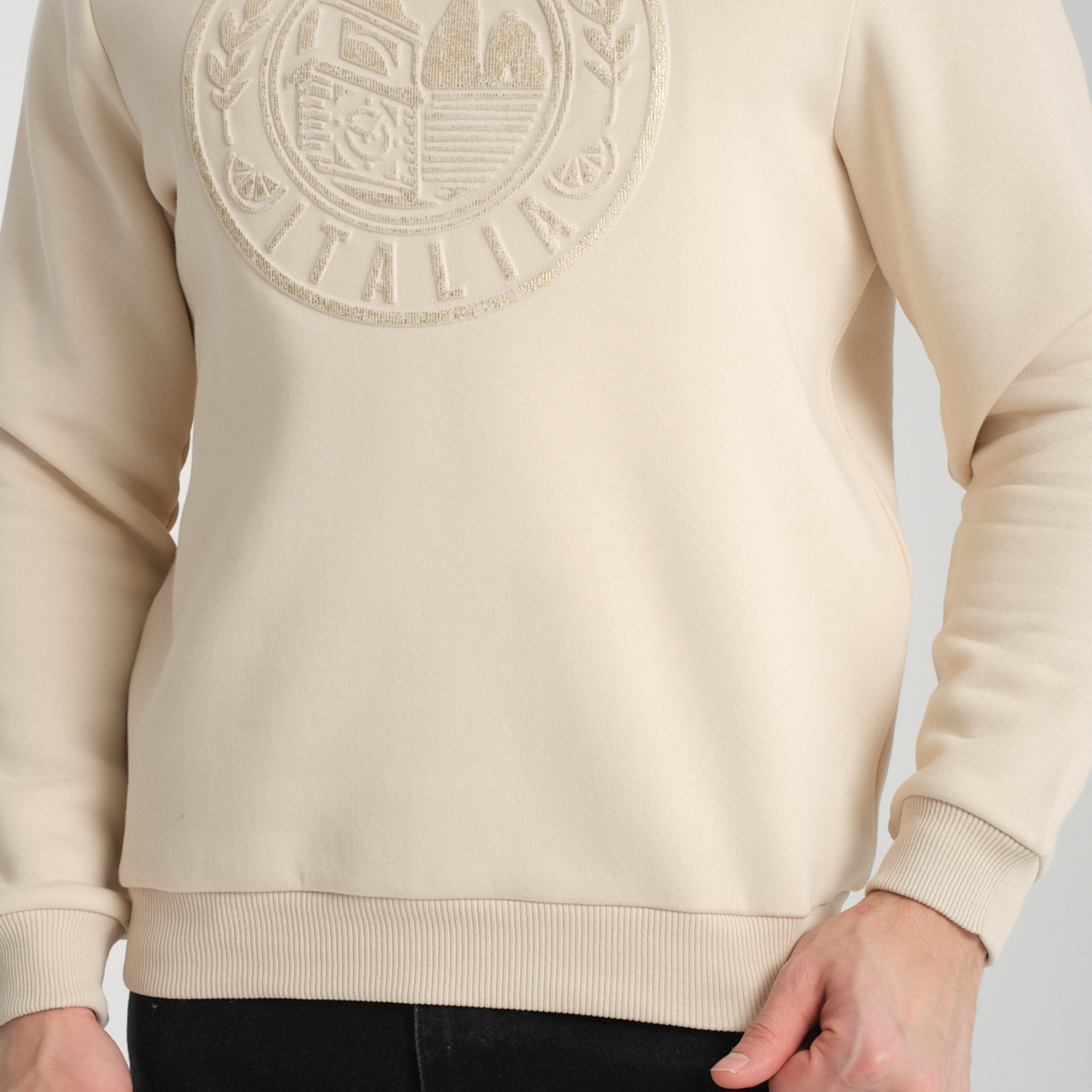 Felpa Girocollo Capri Yellow Butter - Interno Felpato - Felpa 42