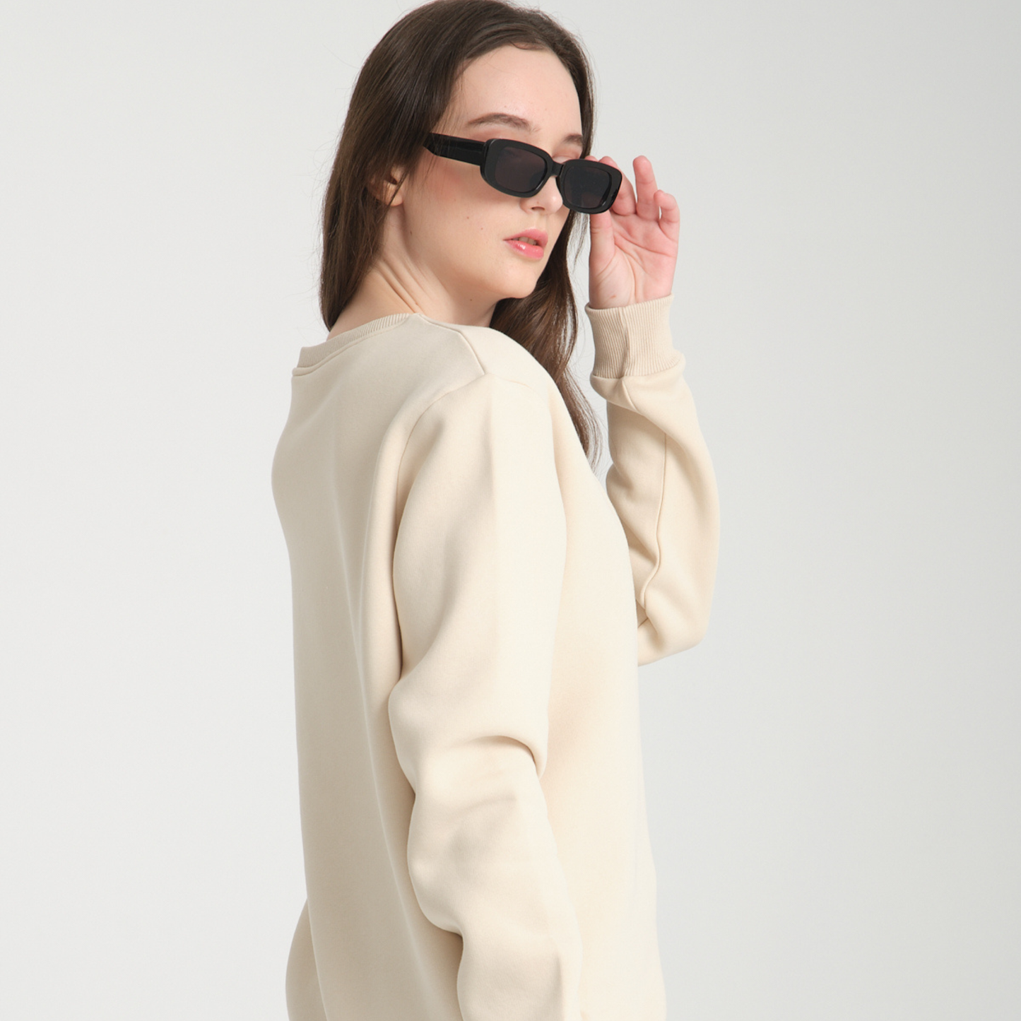 Felpa Girocollo Capri Yellow Butter - Interno Felpato - Felpa 42 Donna