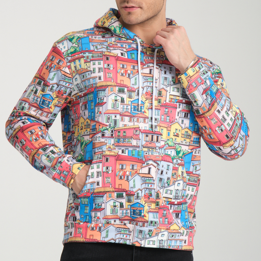 Felpa con Cappuccio Hoodie Tiny Houses - Interno Felpato - Felpa 28