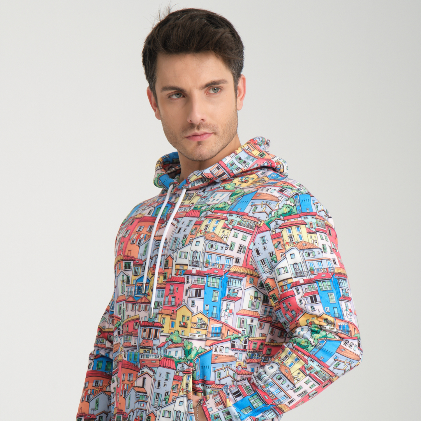 Felpa con Cappuccio Hoodie Tiny Houses - Interno Felpato - Felpa 28