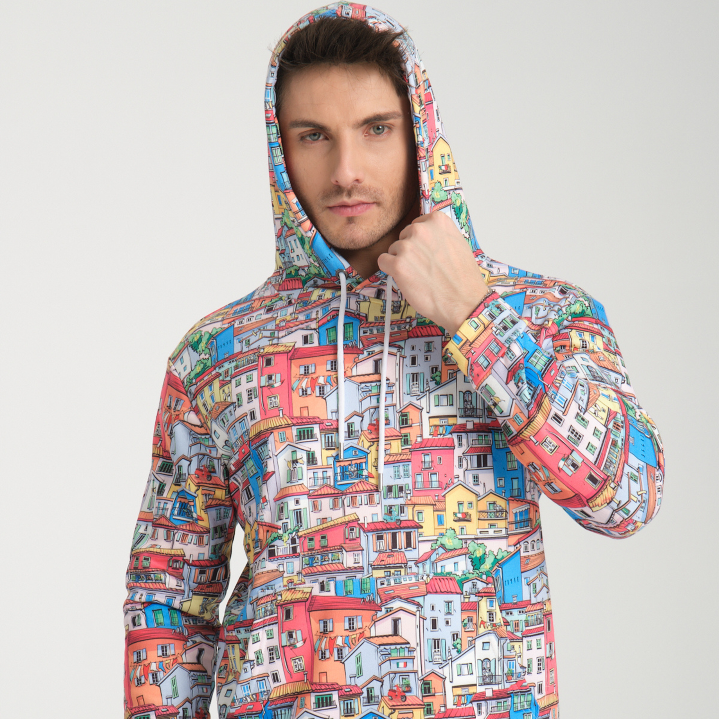 Felpa con Cappuccio Hoodie Tiny Houses - Interno Felpato - Felpa 28