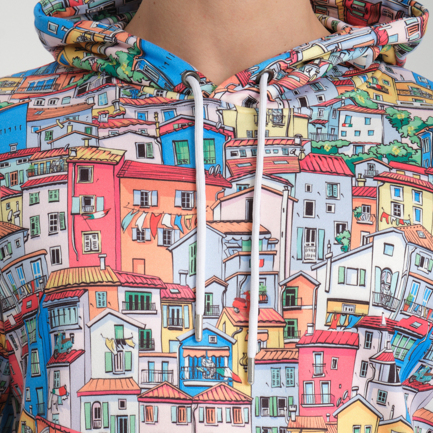 Felpa con Cappuccio Hoodie Tiny Houses - Interno Felpato - Felpa 28
