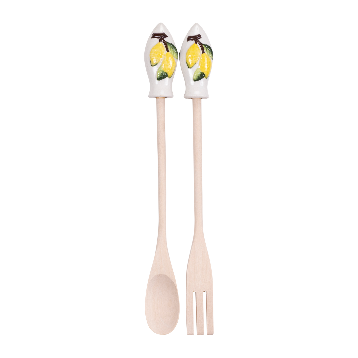 Utensili da Cucina Set da 2 Pezzi in Legno e Ceramica - SF86