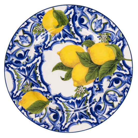 Box Ceramica luxury Lemons - 2 plates 19 cm
