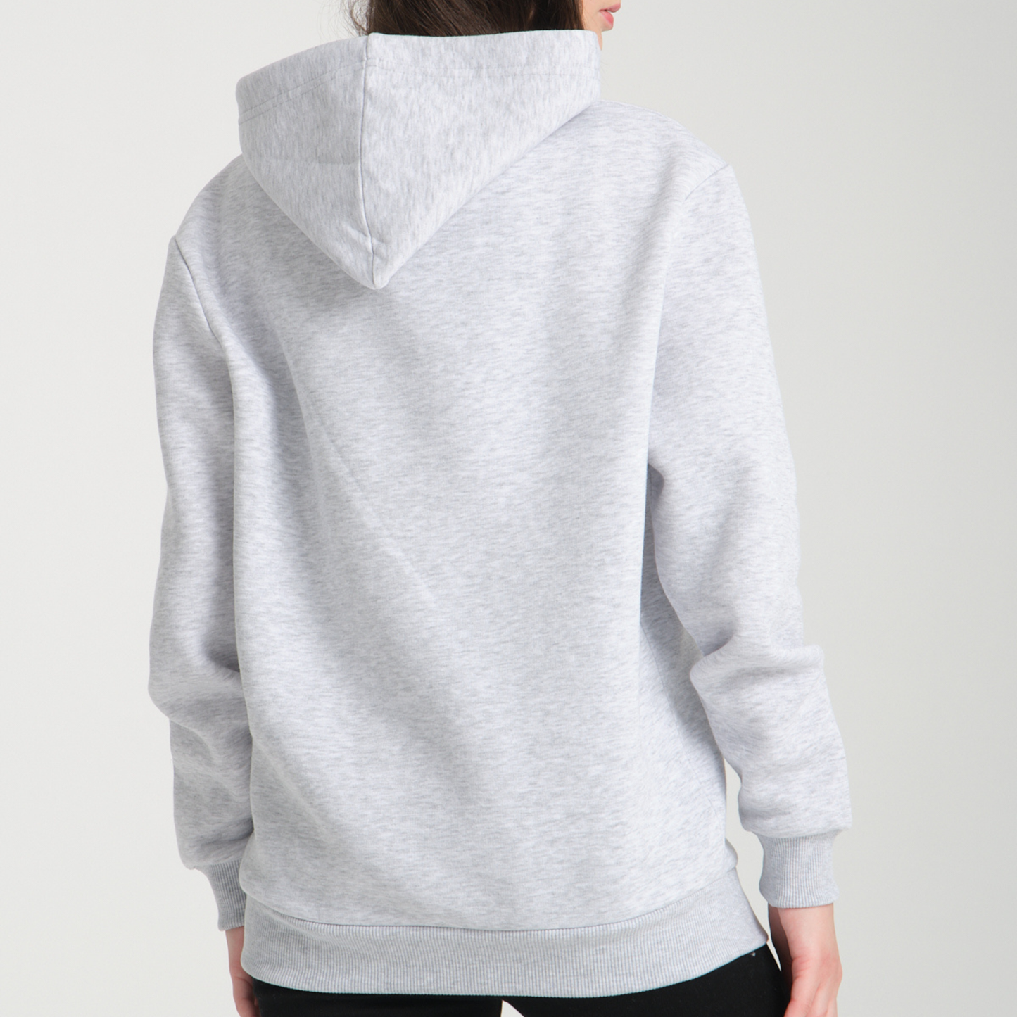 Felpa con Cappuccio Hoodie Capri Locations Snow Melange - Interno Felpato - Felpa 24 Donna