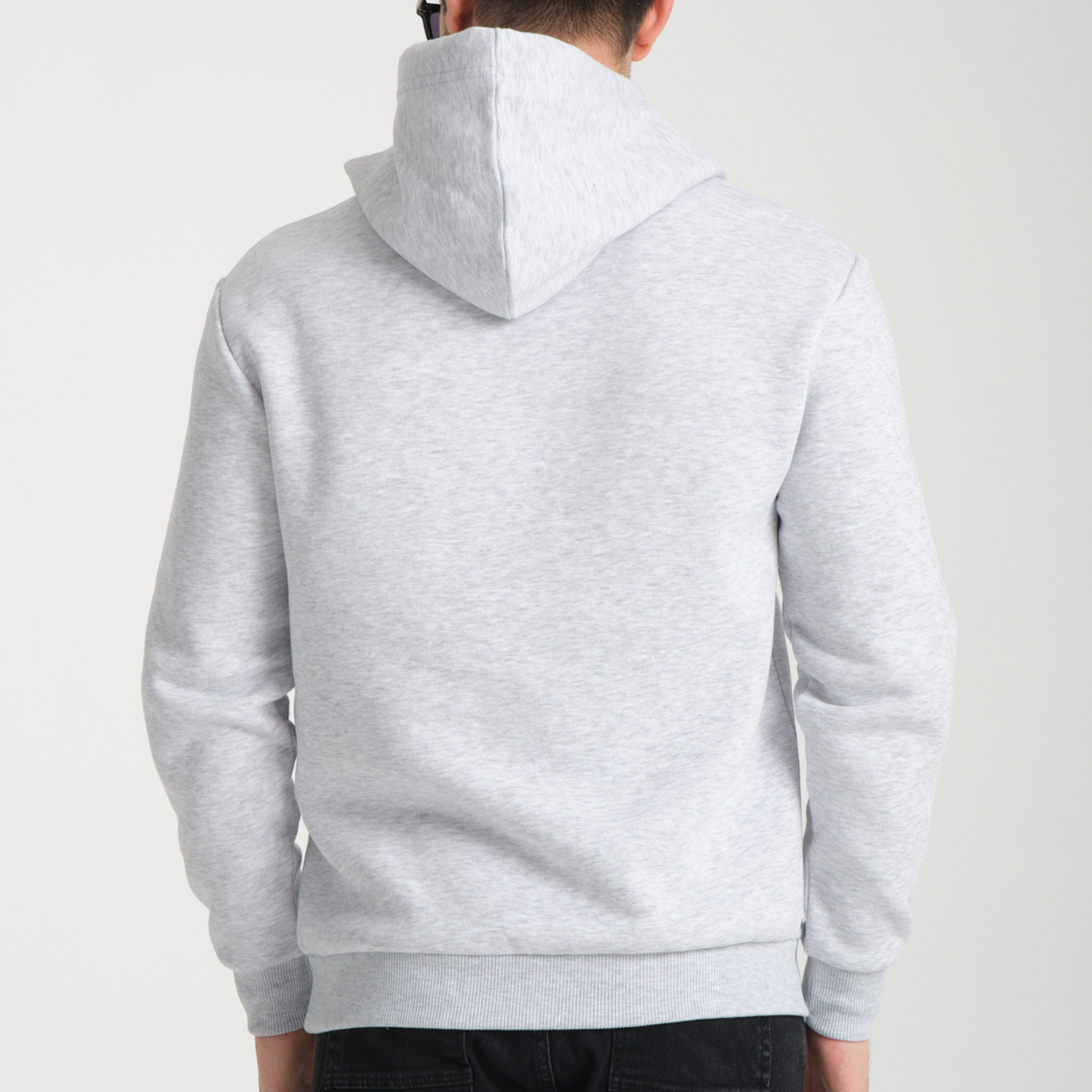 Felpa con Cappuccio Hoodie Capri Locations Snow Melange - Interno Felpato - Felpa 24