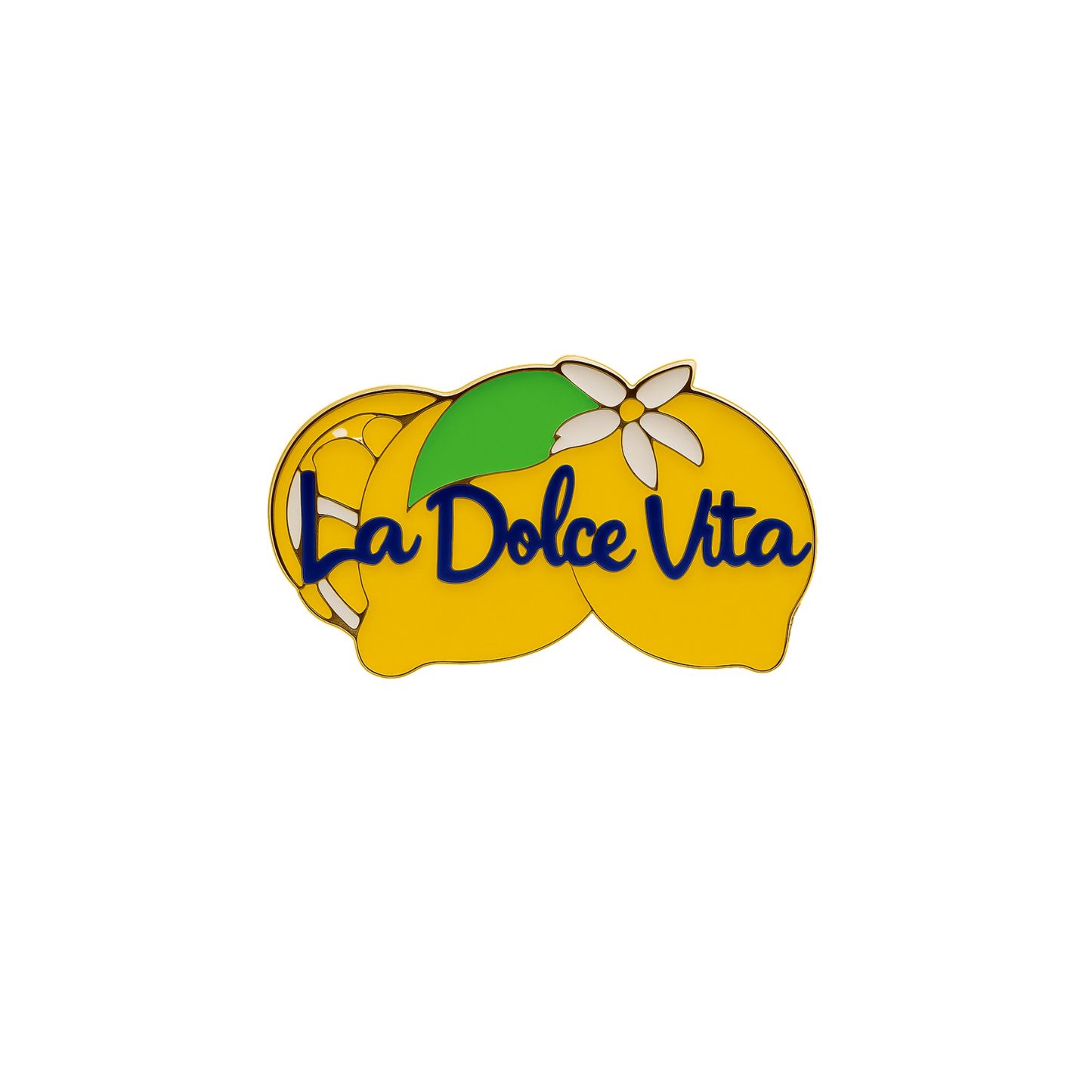 Spilla Italiana – “LA DOLCE VITA” – Icona Mediterranea – Lemon Vibes – #8