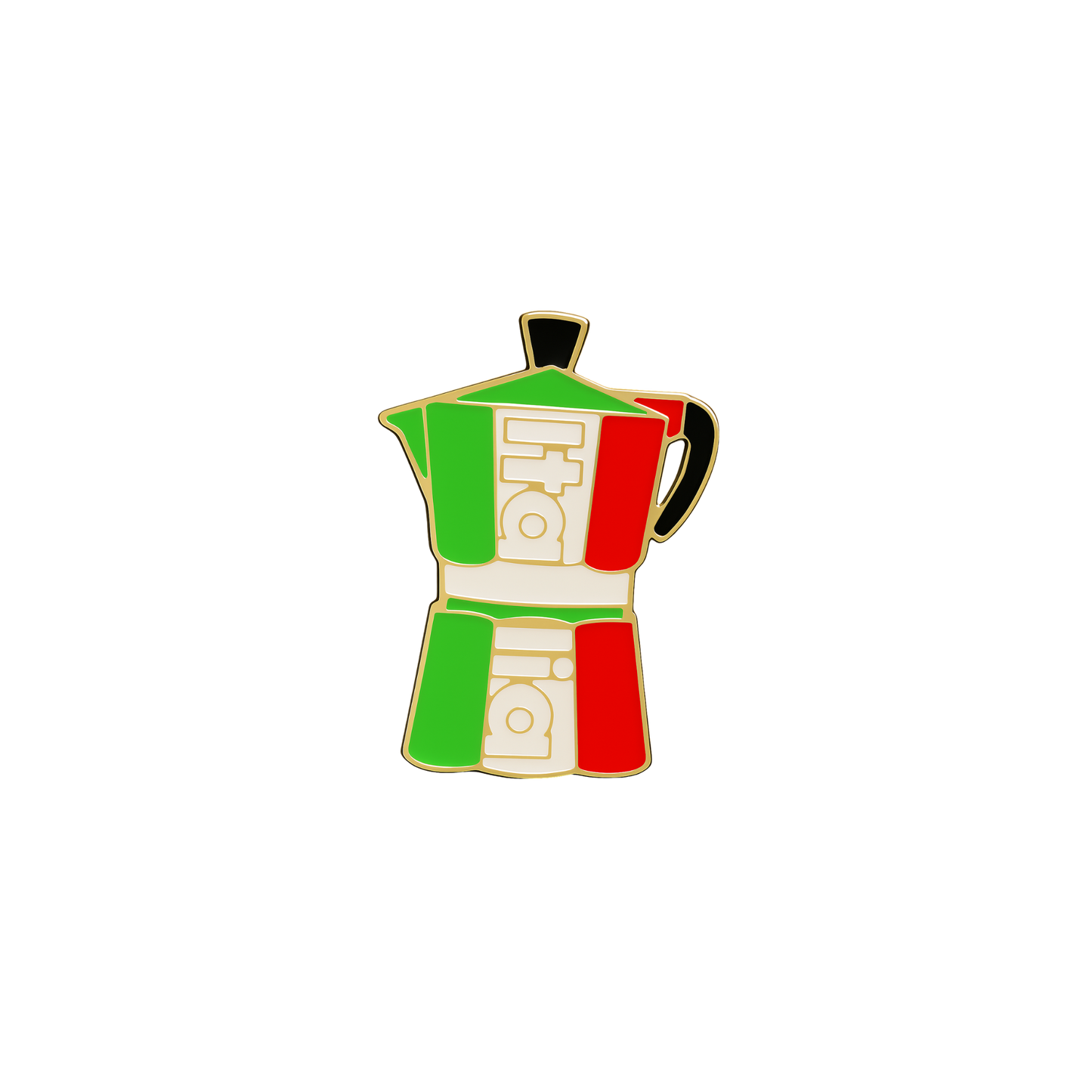 Spilla Italiana – Moka Tricolore 🇮🇹 – Simbolo di tradizione e gusto - #4