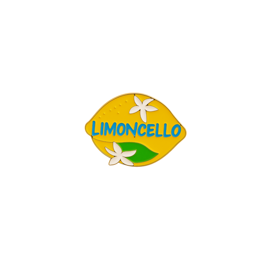 Spilla Italiana – “LIMONCELLO” – Icona Mediterranea – Dolce Vita Mood – #11