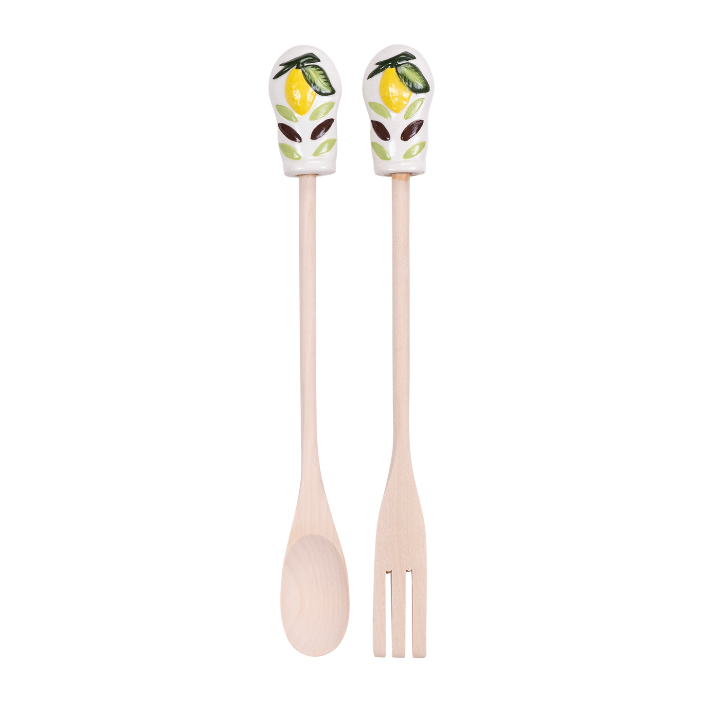 Utensili da Cucina Set da 2 Pezzi in Legno e Ceramica - SF84