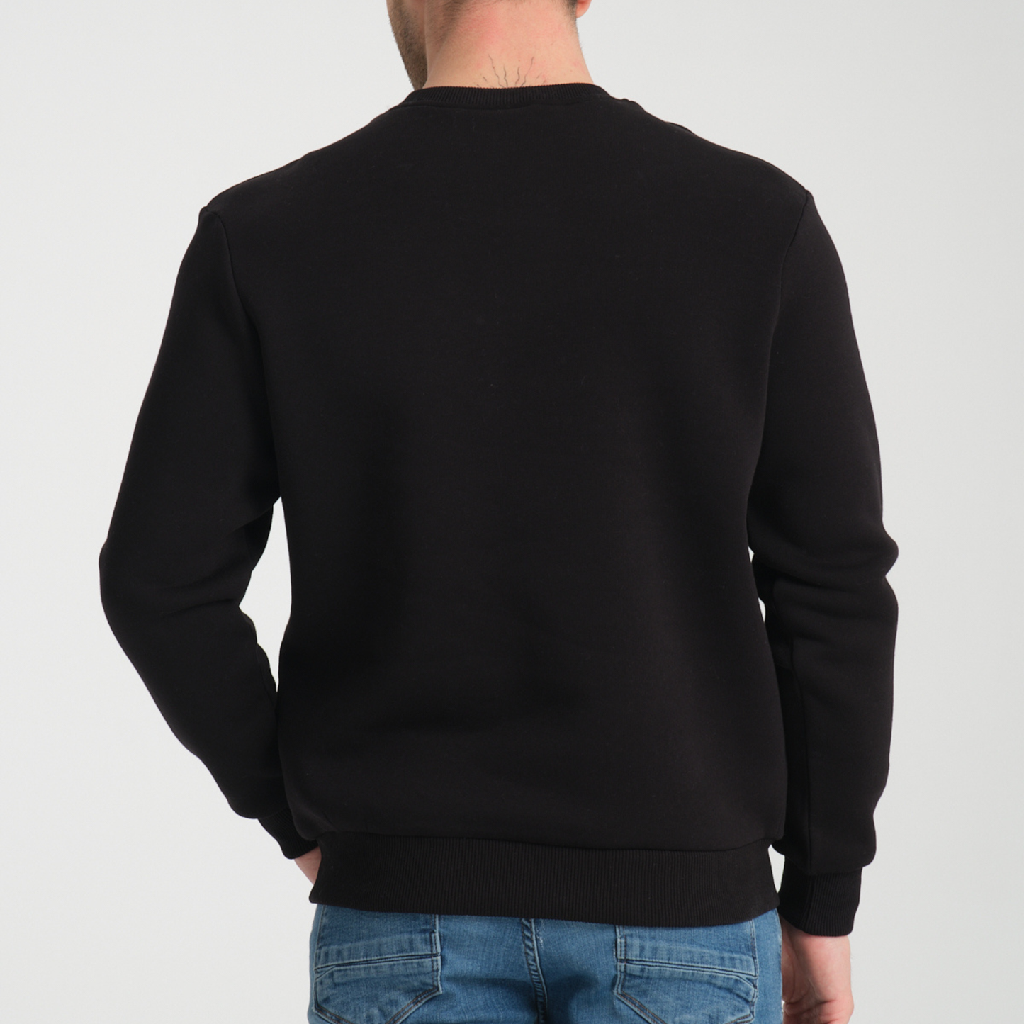 Felpa Girocollo Cinque Terre Black - Interno Felpato - Felpa 27