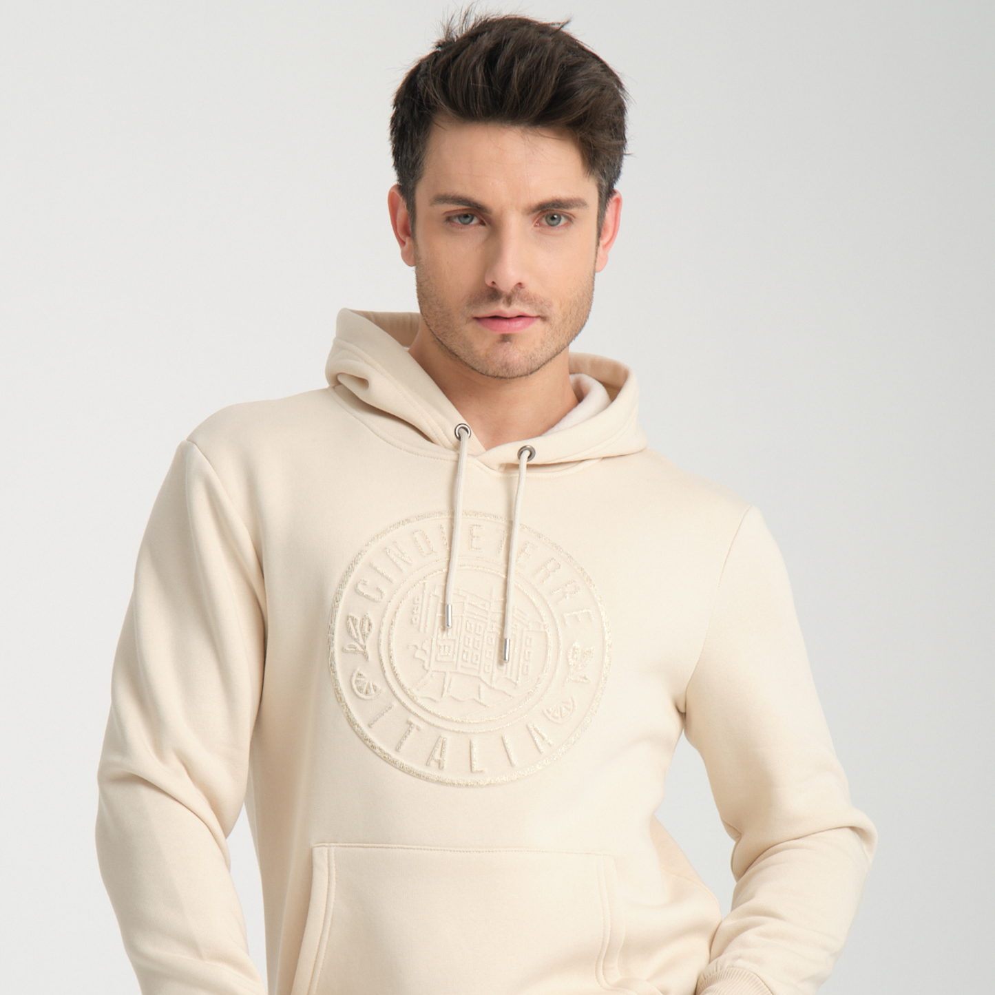 Felpa con Cappuccio Hoodie Cinque Terre Yellow Butter - Interno Felpato - Felpa 41