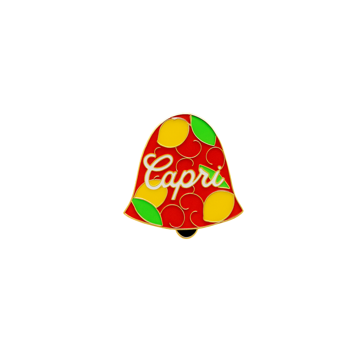 Spilla Italiana – “CAPRI” – Campanella Mediterranea – Dolce Vita Mood