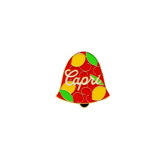 Spilla Italiana – “CAPRI” – Campanella Mediterranea – Dolce Vita Mood