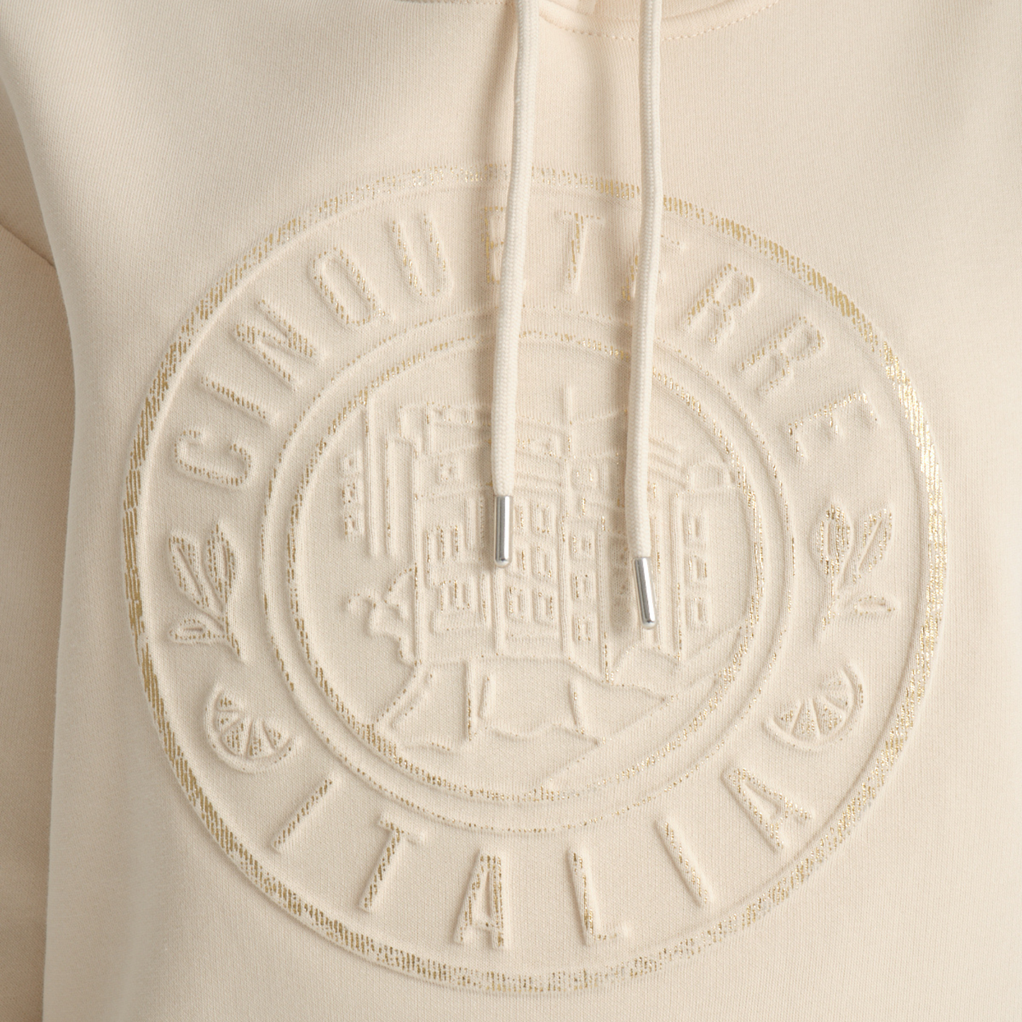 Felpa con Cappuccio Hoodie Cinque Terre Yellow Butter - Interno Felpato - Felpa 41