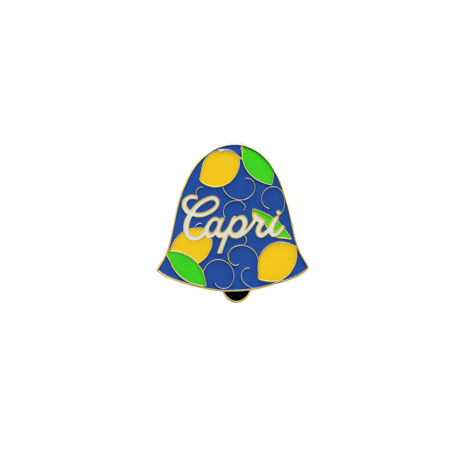 Spilla Italiana – “CAPRI” – Campanella Mediterranea – Dolce Vita Mood