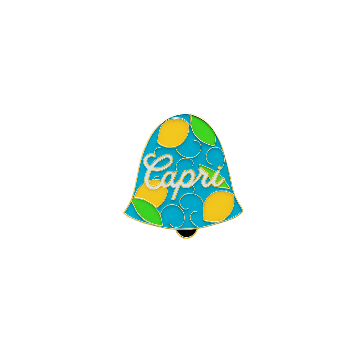 Spilla Italiana – “CAPRI” – Campanella Mediterranea – Dolce Vita Mood