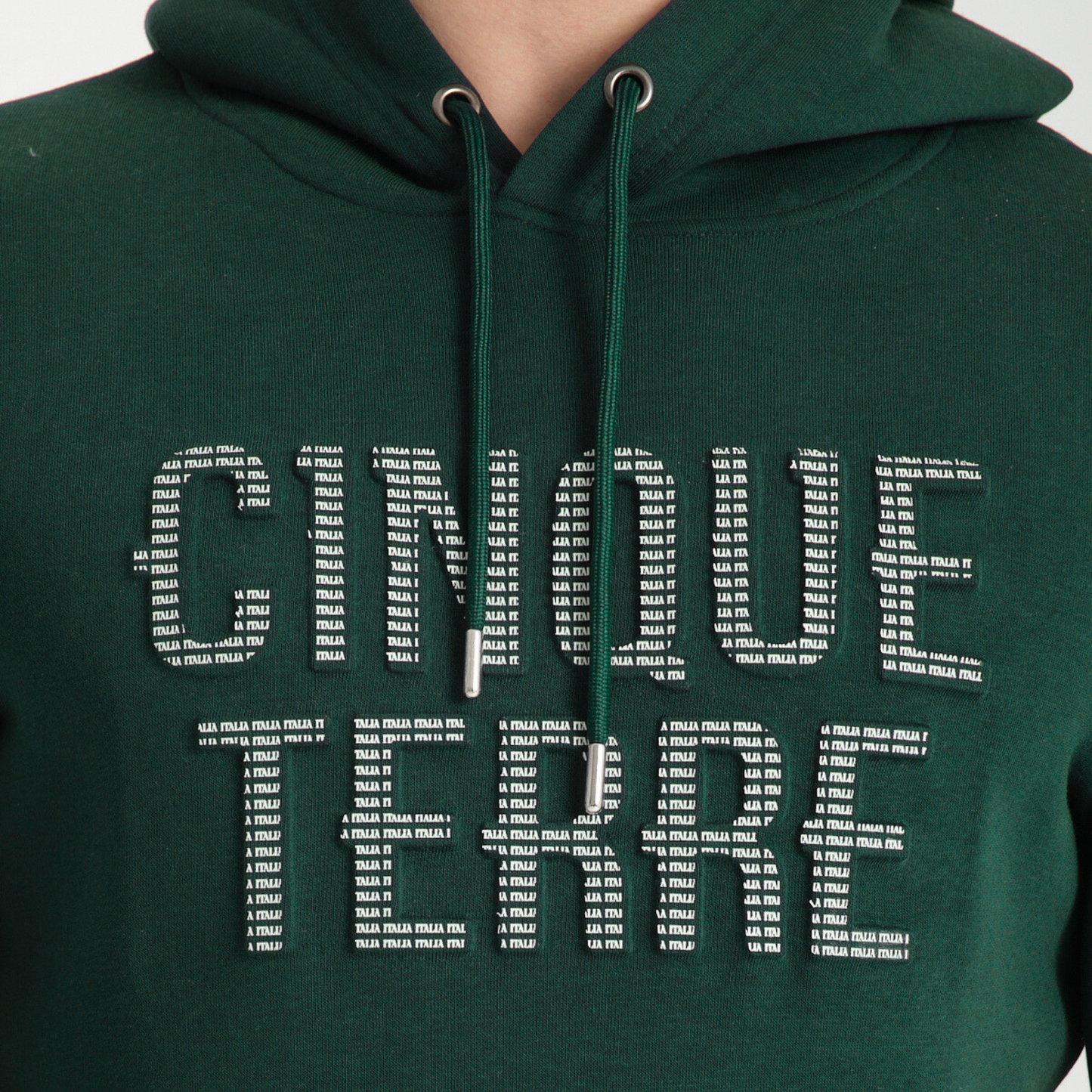 Felpa con Cappuccio Hoodie Cinque Terre Green - Interno Felpato - Felpa 25