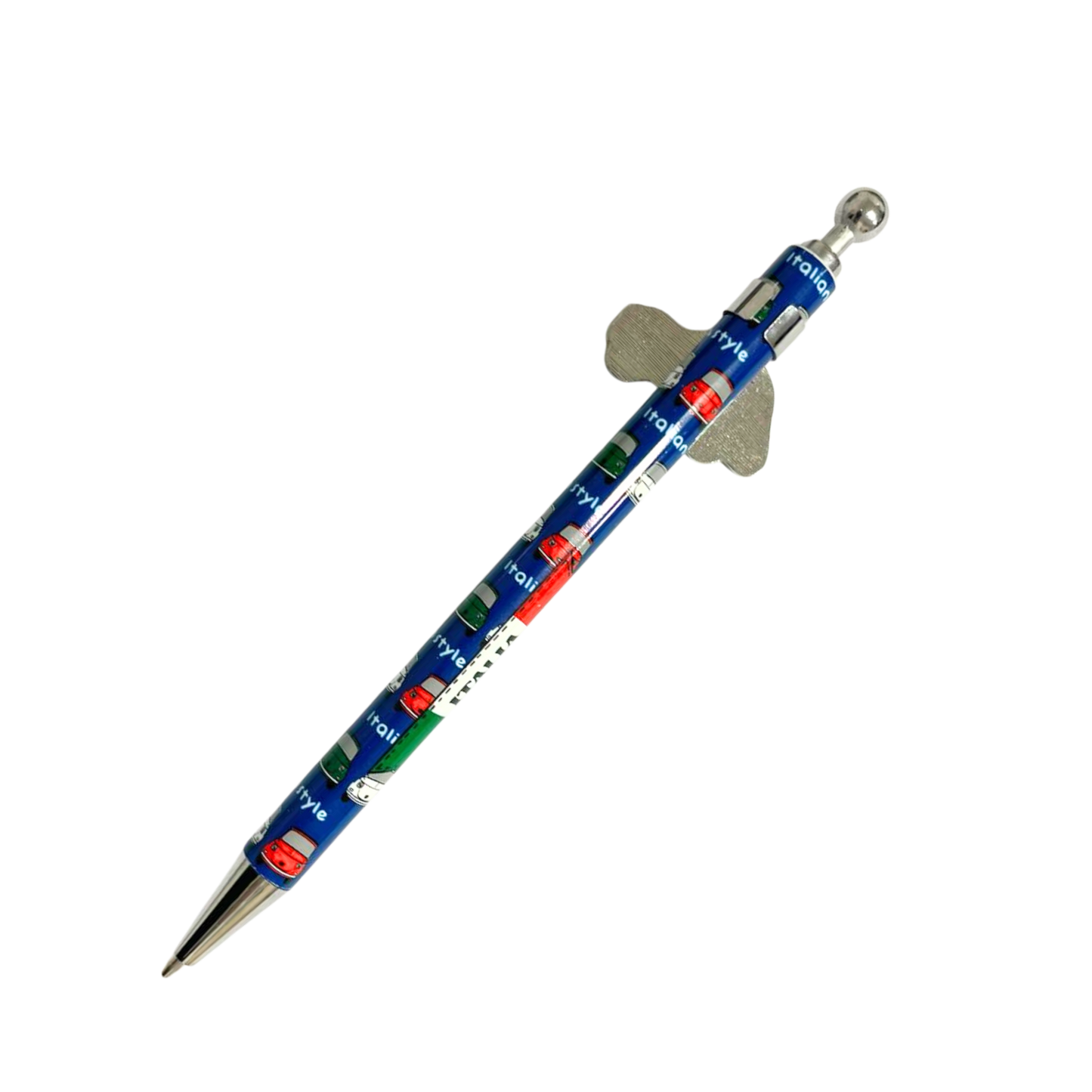 Penna Decorativa Blu con Auto – Design Divertente per Scuola, Ufficio e Regalo