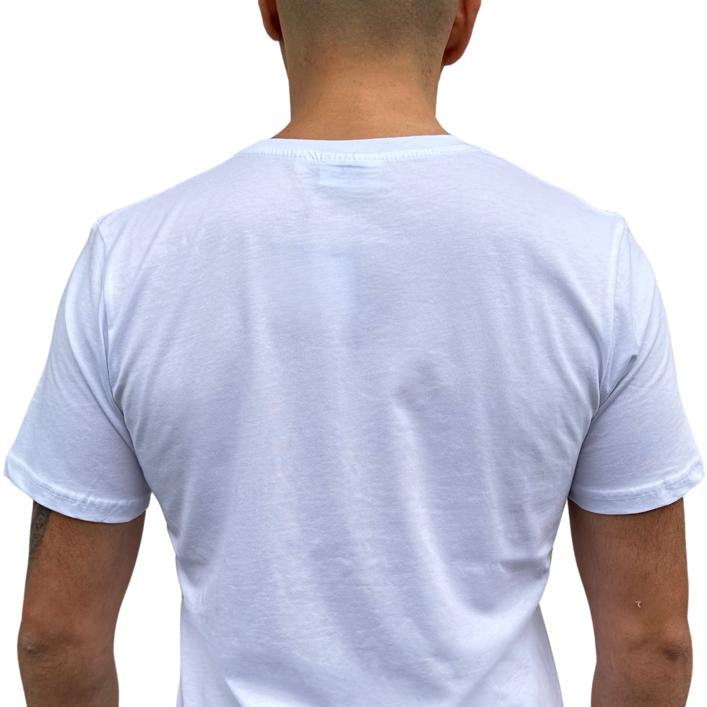 T-Shirt Uomo Capri Italia Logo Circolare - Stampa Puff in Rilievo + Serigrafia - 100% Cotone