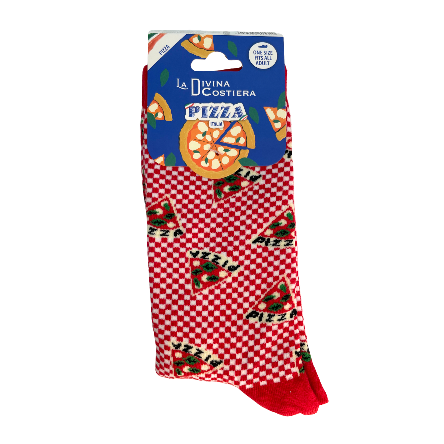 Calzini in Cotone Elasticizzato Calz 6 - Pizza Red