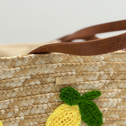 Borsa in Paglia - Limonea Maxi Cesta in Paglia - 57x32x24 cm - BAG248