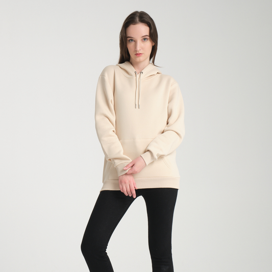 Felpa con Cappuccio Yellow Butter - Interno Felpato - Felpa 39 Donna