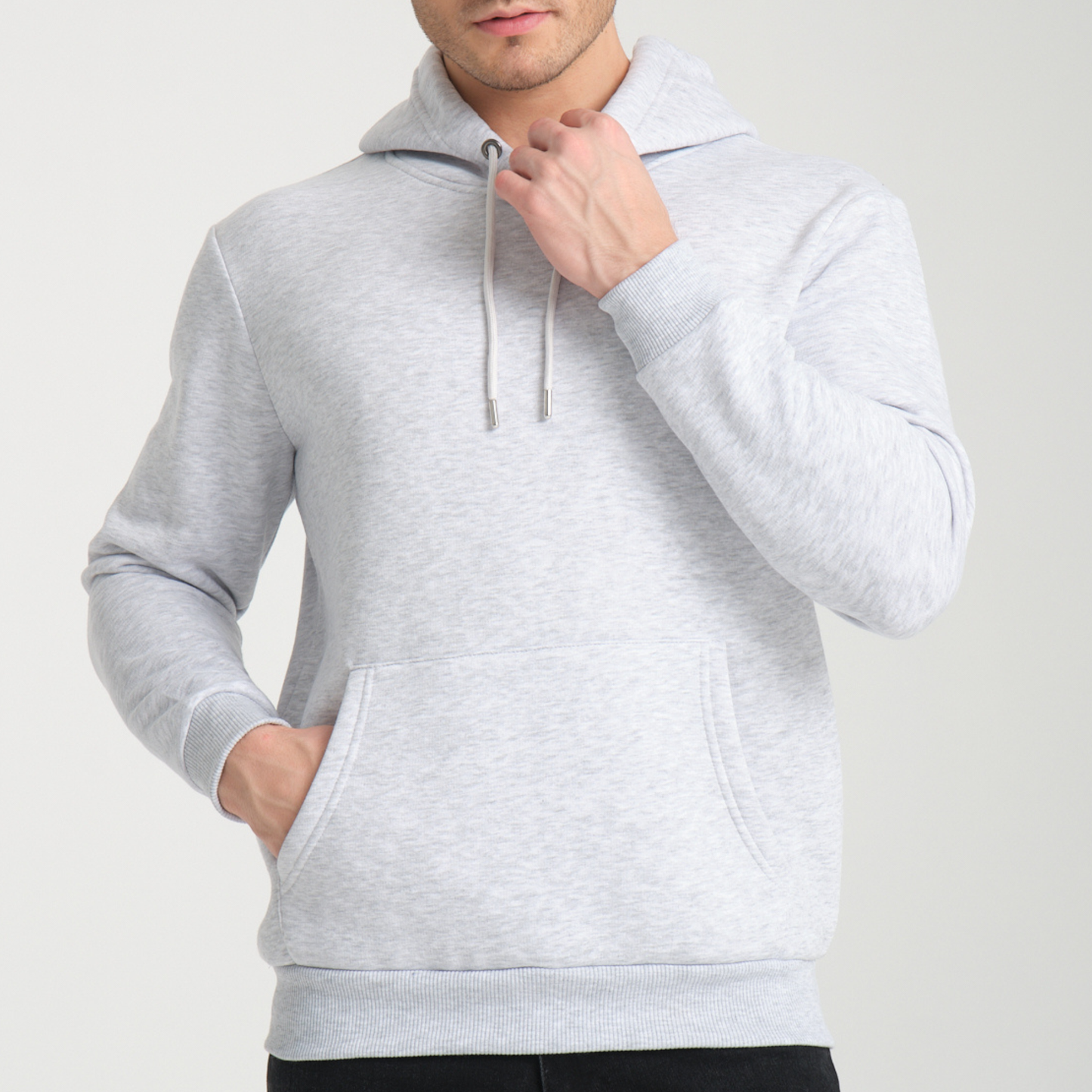 Felpa con Cappuccio Snow Melange - Interno Felpato - Felpa 39