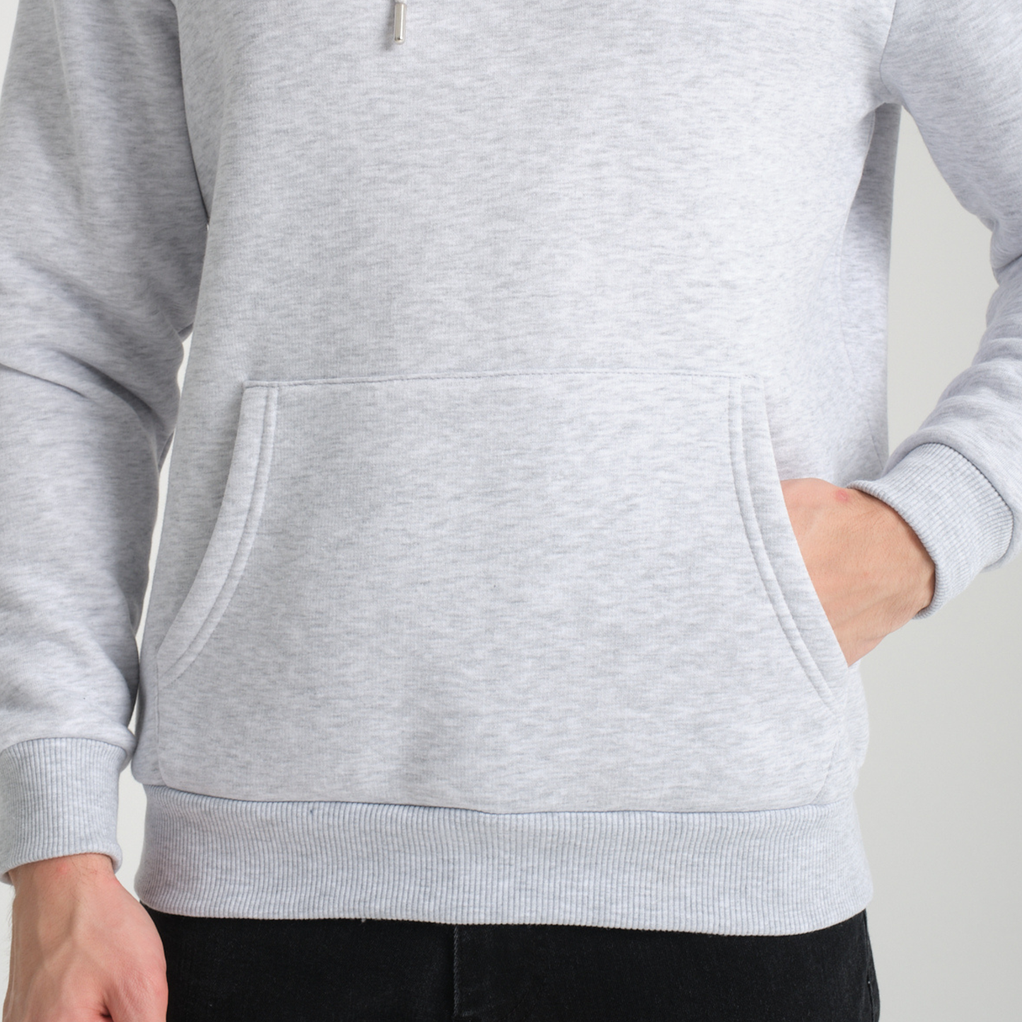 Felpa con Cappuccio Snow Melange - Interno Felpato - Felpa 39