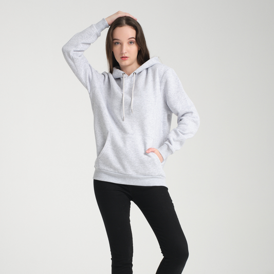 Felpa con Cappuccio Snow Melange - Interno Felpato - Felpa 39 Donna