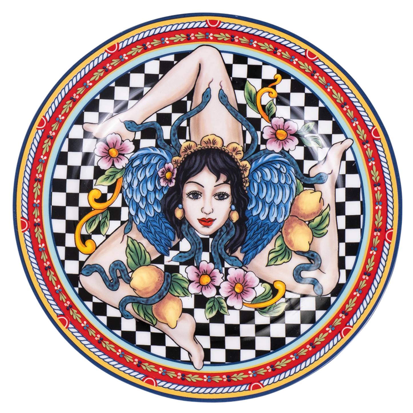 Box Ceramica luxury Trinacria - 2 plates 19 cm