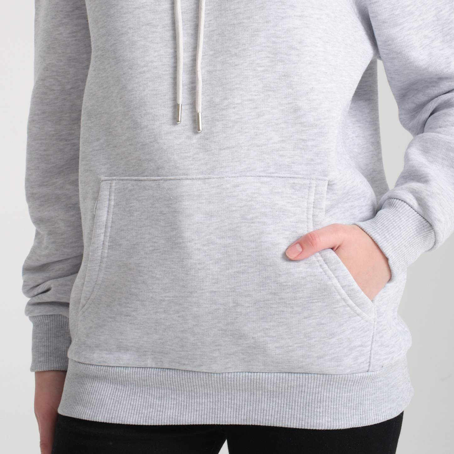 Felpa con Cappuccio Snow Melange - Interno Felpato - Felpa 39 Donna