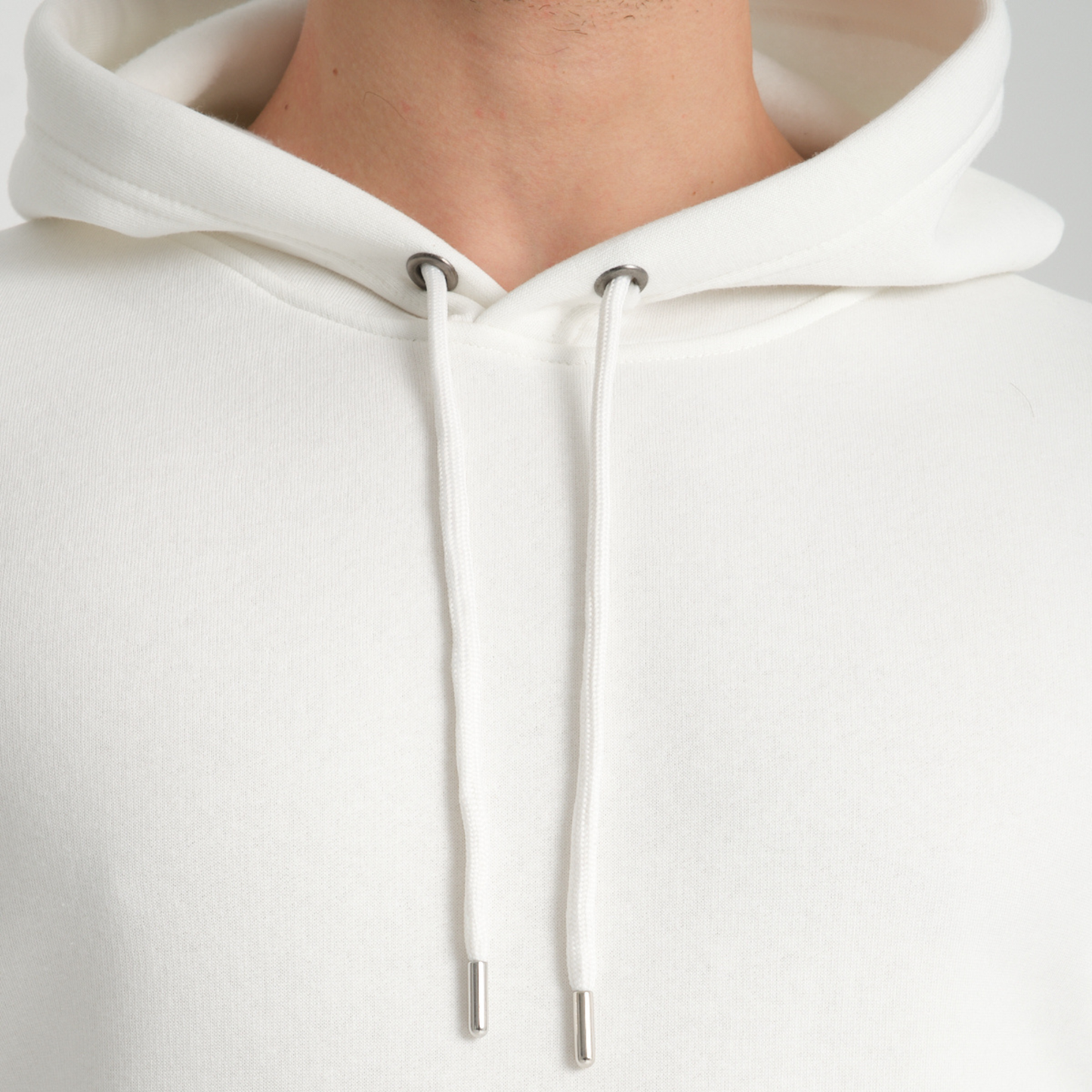 Felpa con Cappuccio White - Interno Felpato - Felpa 39