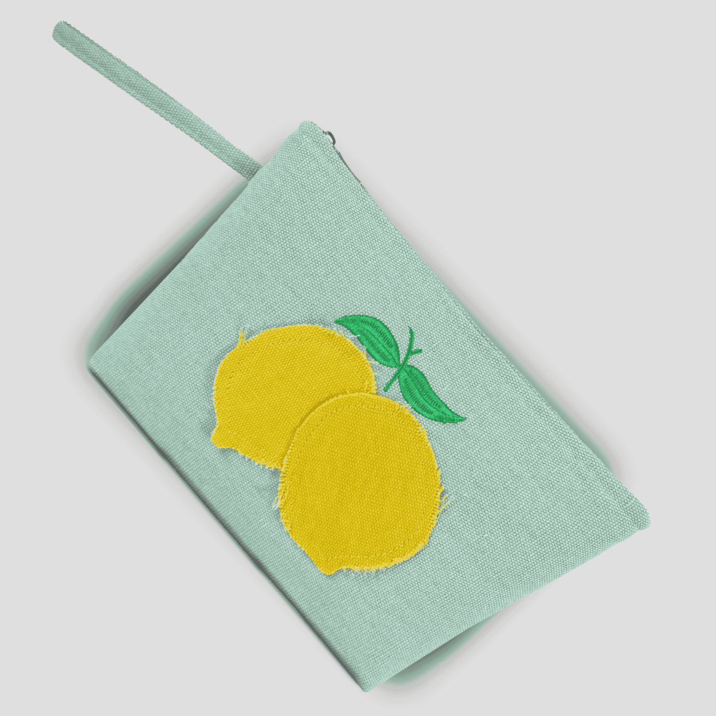 Canvas clutch bag - Lemon Pochette - 29x18 cm