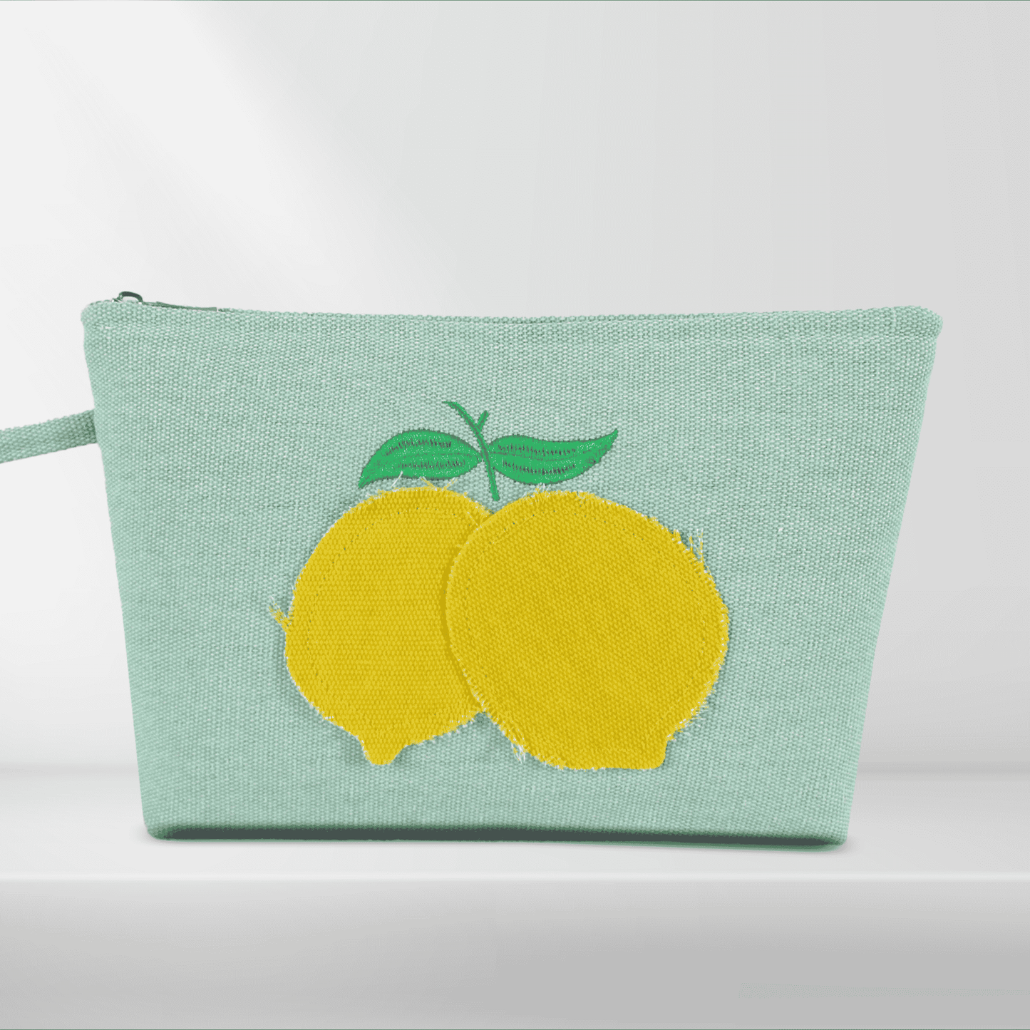Canvas clutch bag - Lemon Pochette - 29x18 cm