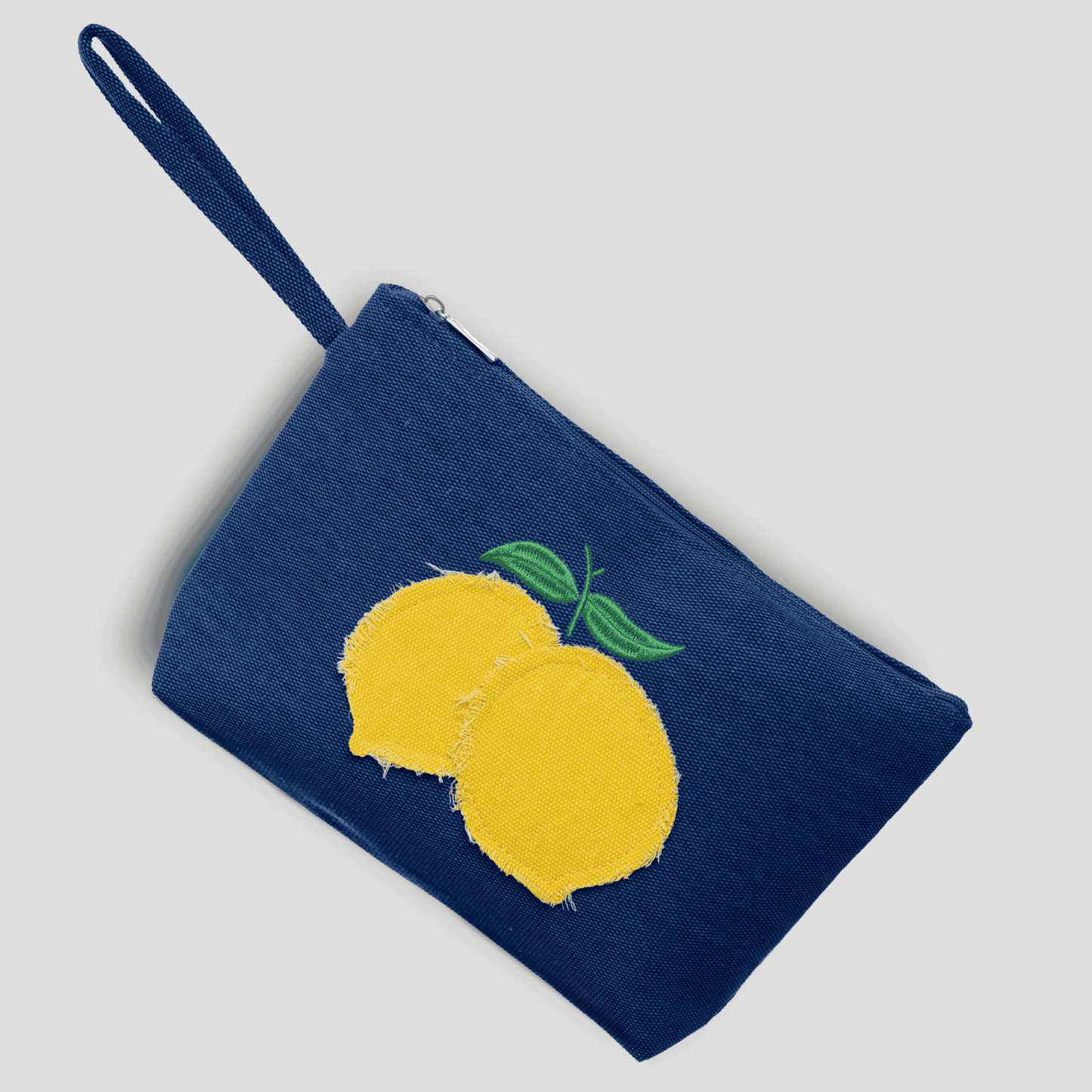 Canvas clutch bag - Lemon Pochette - 29x18 cm