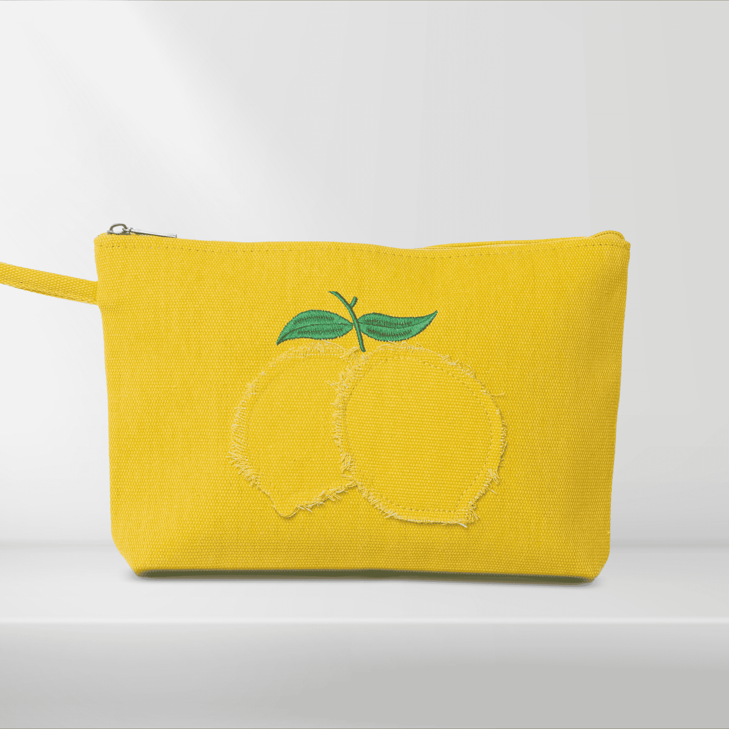 Canvas clutch bag - Lemon Pochette - 29x18 cm