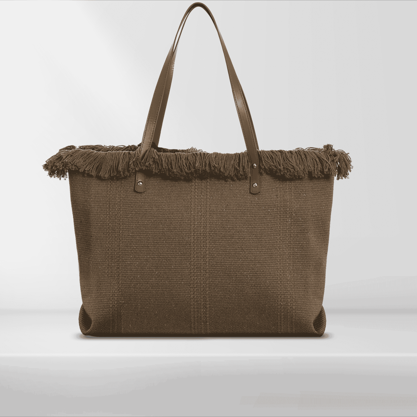 Straw Bag - Cala Frangé - 45x33x10 cm - Woman